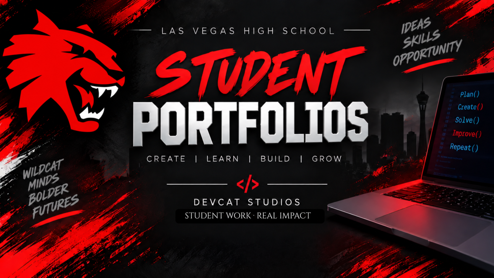 Las Vegas High School Student Portfolios — Create, Learn, Build, Grow